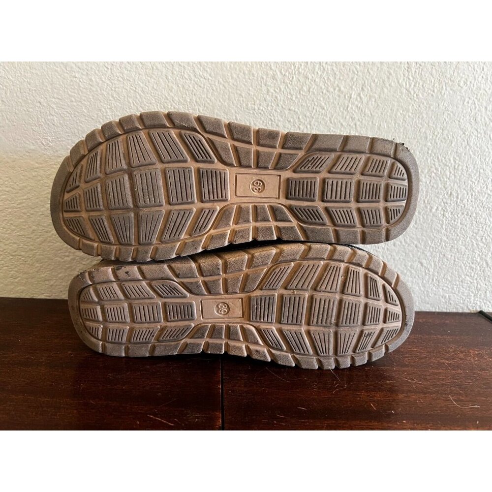 Siketu Women's Sandal Sz 8.5 Black Leather Closed Toe Comfort Hook and Loop - Picture 9 of 10